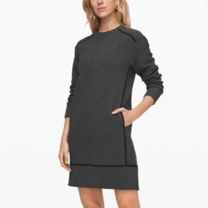 Lululemon On Repeat Dress with detachable cowl scarf